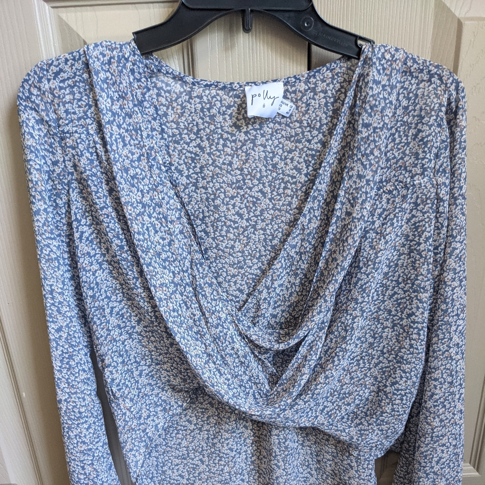 Princess Polly sheer wrap top